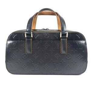 LOUIS VUITTON M55175 Monogram mat Shelton Hand Bag Monogram matte leather Navy